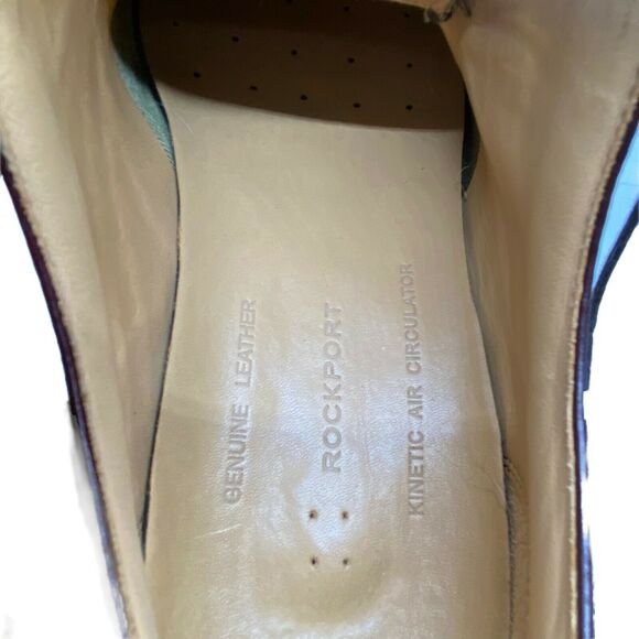Rockport Oxford Dress Shoes Mens Walker Burgundy Grandpa Split Toe Size 8.5 M main image 8